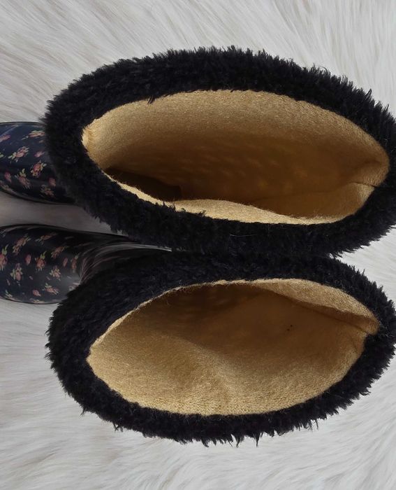 Дамски гумени ботуши №37 с вадещ се чорап