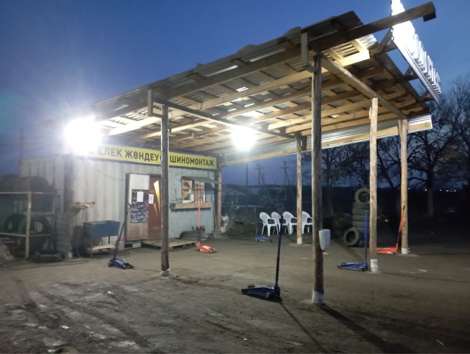 Шиномонтаж отличном месте в доль трассы