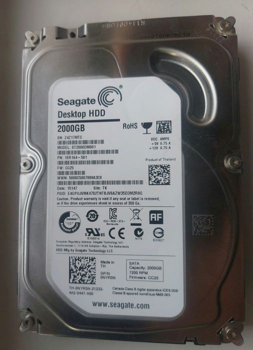 Винт Seagate 2Tb куп ишлатилмаган котмайди гарантия берилади