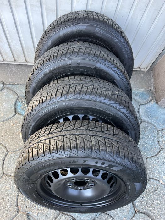 Jante otel 5x112mm, anvelope iarna 185/65 R15, Mercedes clasa A sau B!