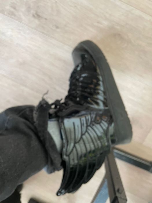 Jeremy Scott wings black patent 42 размер