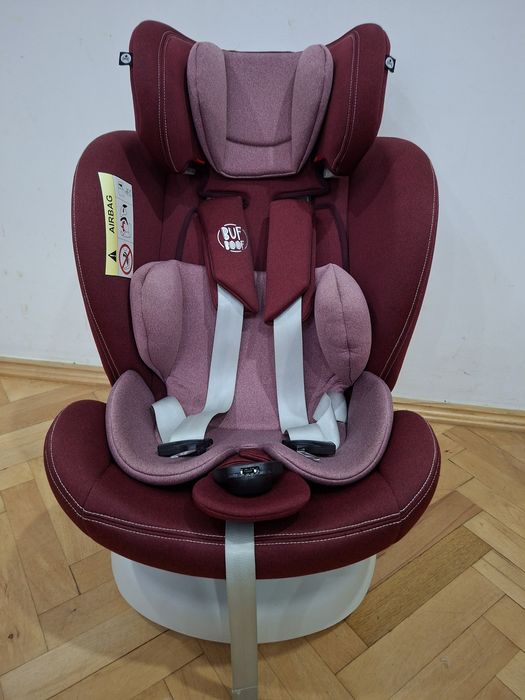 Scaun auto Tweety Plus Deluxe Buf Boof Red cu isofix rotativ 360 grade 0-36 kg