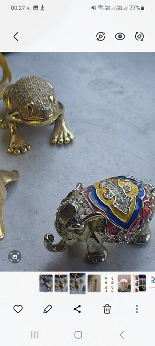 Лот от месингови фигури