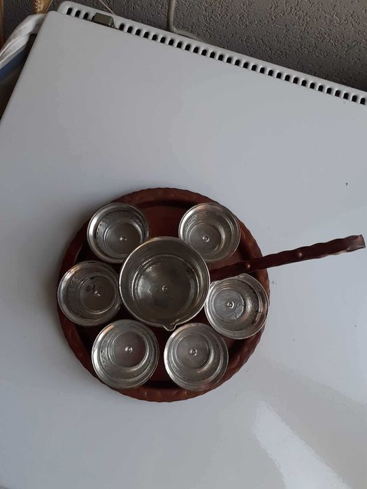 Сервиз за турско кафе от мед