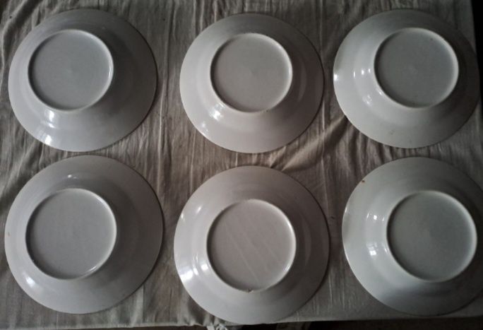 Set de 6 farfurii portelan