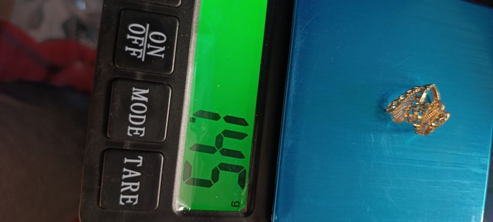 Золотое кольцо, Турецкая изделия, проба 585,вес 1,45 гр размер 18