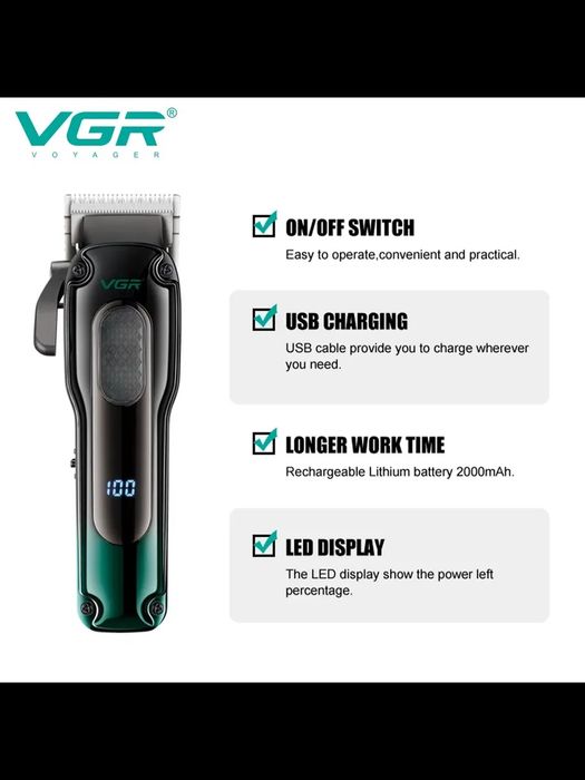 Триммер для стрижки VGR V-013 новая.