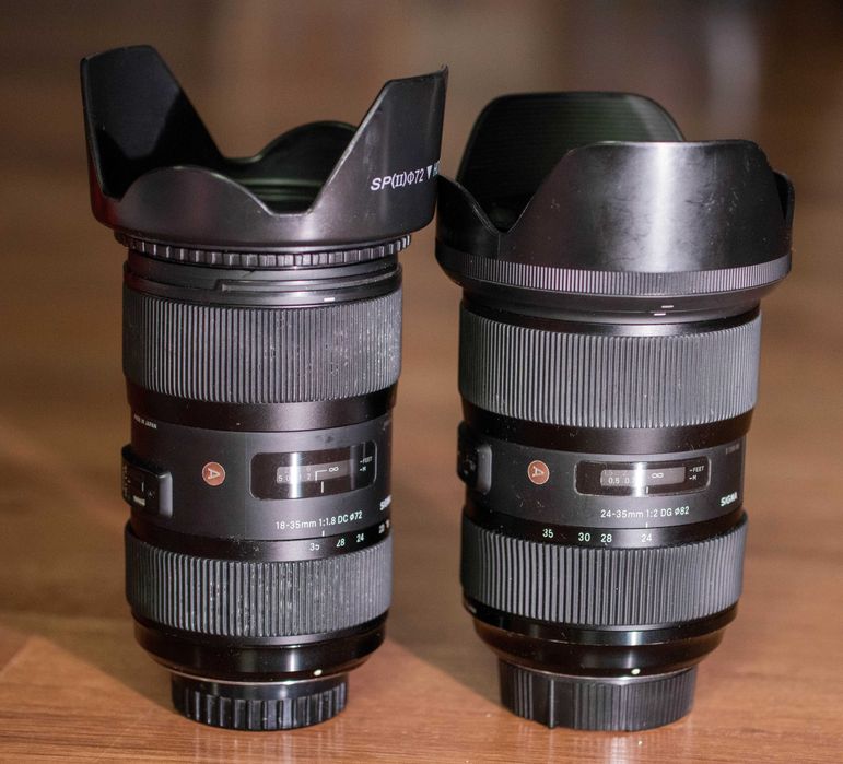 Sigma Art 18-35mm f1.8 / Sigma Art 24-35mm f2 pentru Nikon
