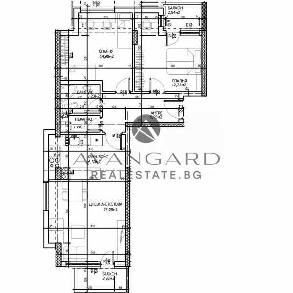 Продава се Тристаен апартамент в Пловдив, Тракия - 100 кв.м за 885 €/кв.м - Снимка #3