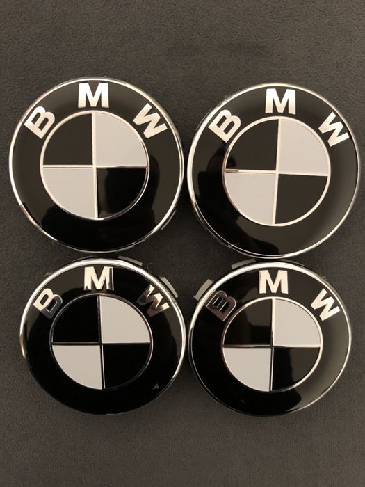 Capace roti jante aliaj BMW Alb/negru Black/white E46 E90 E60 X3 X5 X6
