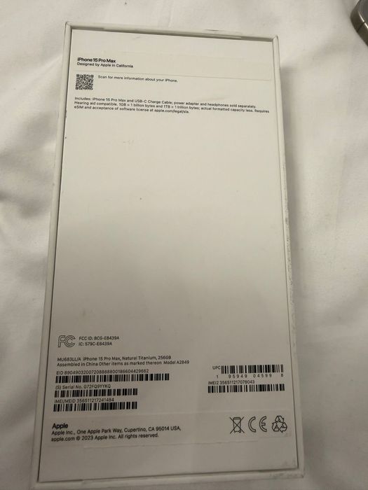 Iphone 15 Promax esim