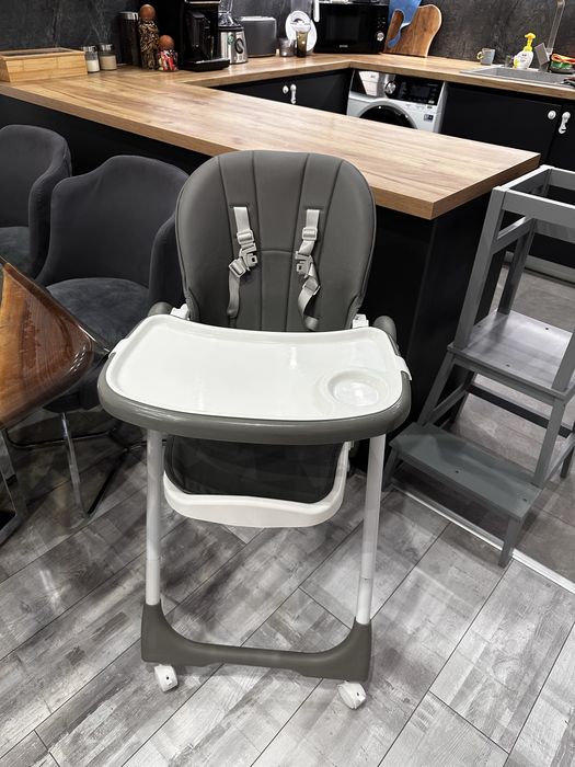 Столче за хранене Kikkaboo Spicy, сив