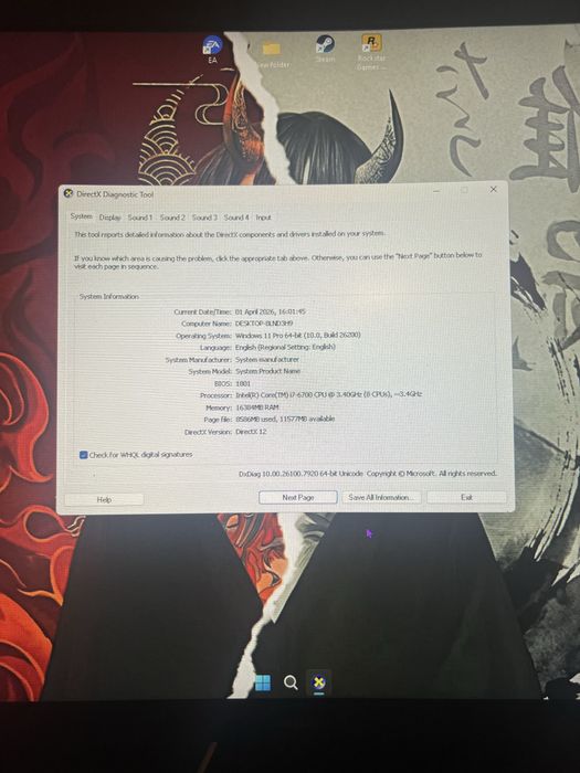 Vand setup full de pc