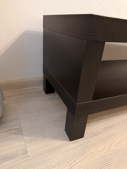 Comoda TV Ikea Lack negru-maro