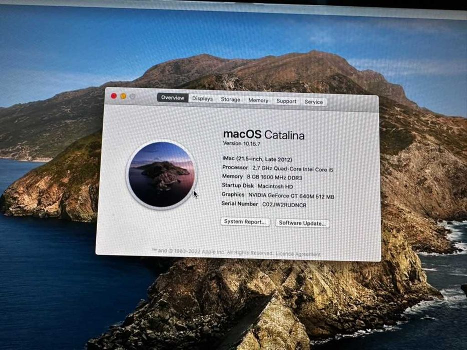 iMac 21.5” Late 2012 – i5 / 8GB RAM – готов за работа