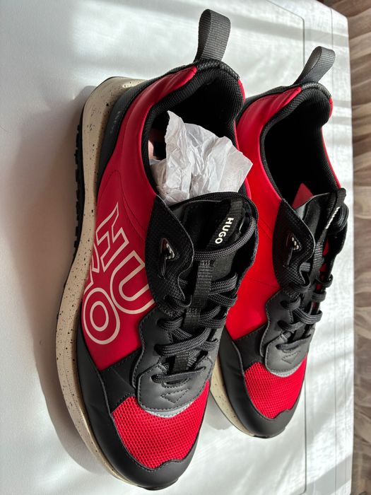 Pantofi sport Hugo Boss Kane Runn Open Red - Rosu/negru, noi, marime 43