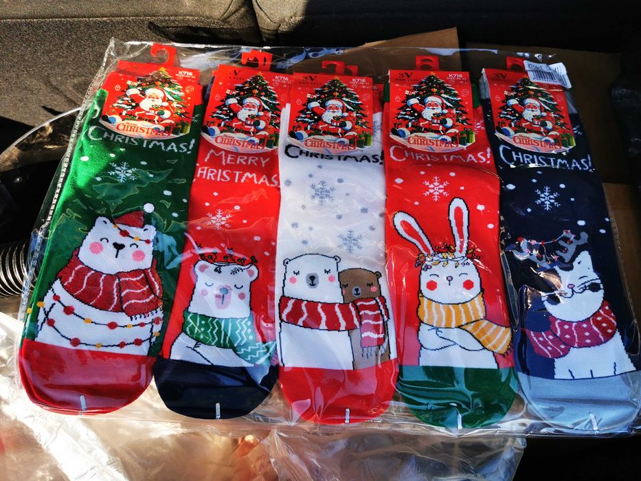 Коледни, новогодишни чорапи 10бр