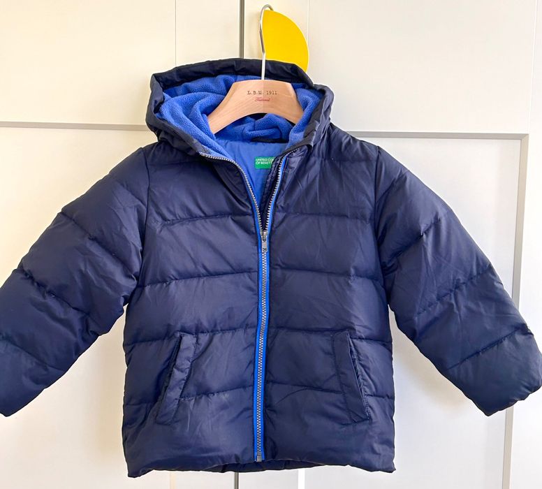 Страхотно топло пухено яке Benetton 4-5години