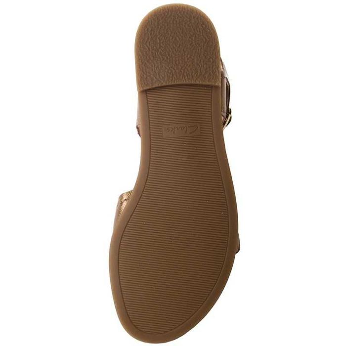 %ПРОМО% CLARKS № 37 & 39 – Дамски сандали от ест кожа BRONZE METALLIC"