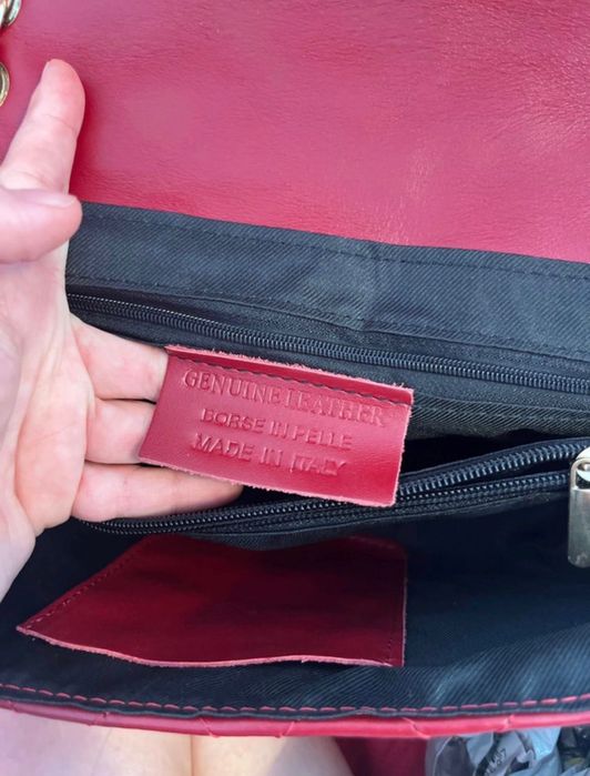 Geanta noua din piele naturala made in Italy