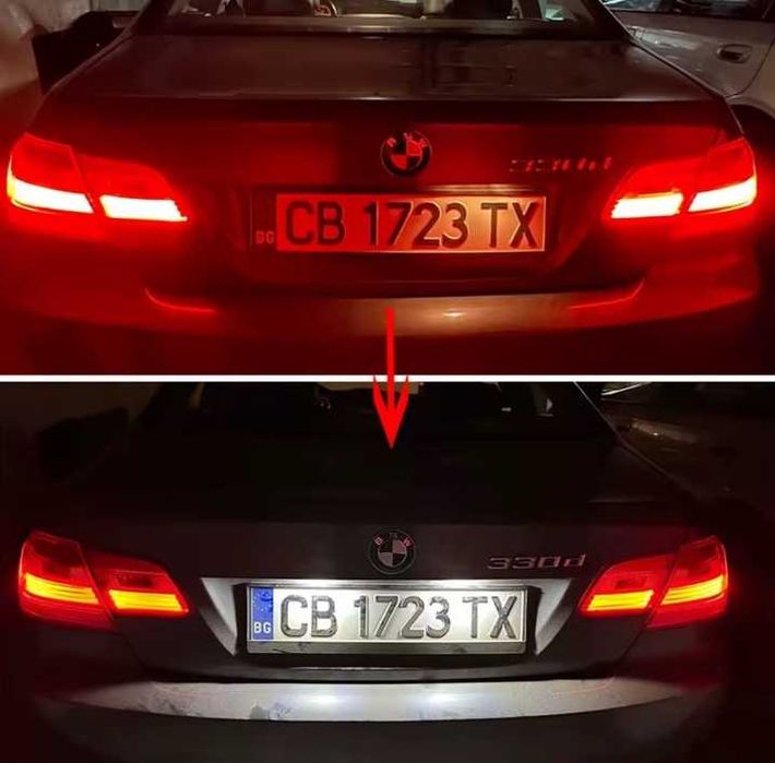 Нов комплект LED плафони заден номер BMW E39 E60 E70 E90 F10 F20 F30