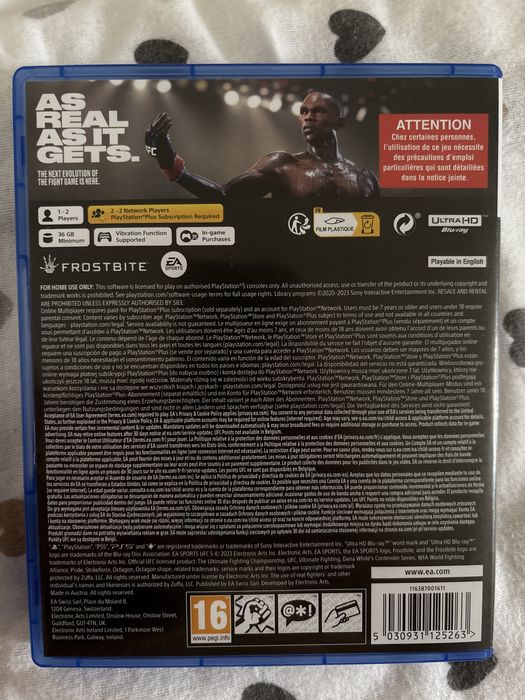 UFC 5 за PS5/ UFC 5 за PlayStation 5 КАТО НОВА!