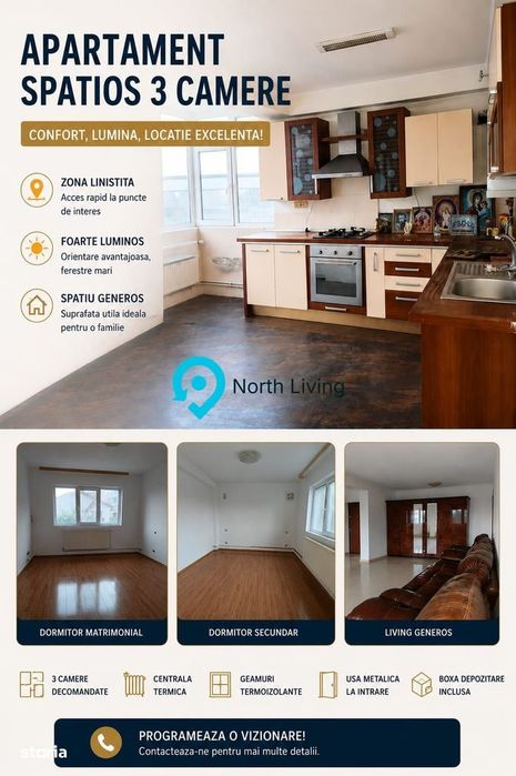 Mega Ocazie| Apartament Cu 3 Camere Pret Excelent !!!