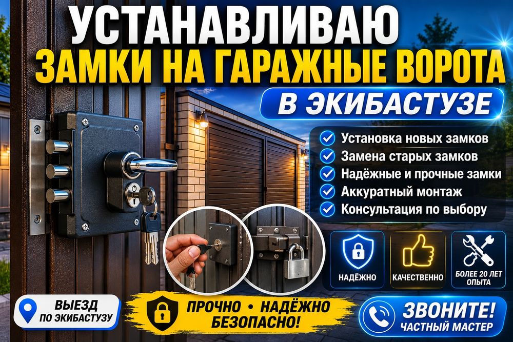 Установка замков на калитки и гаражные ворота