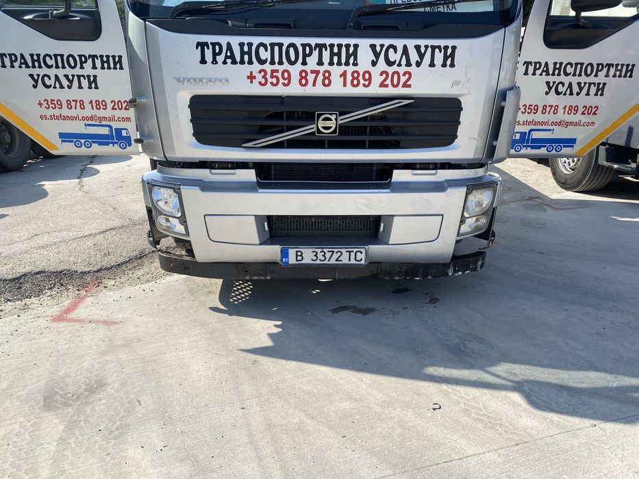 Траспорт с кран и самосвал с кран