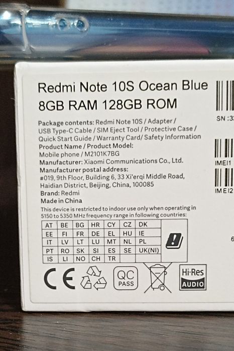 Xiaomi Redmi Note 10S 8/128 GB