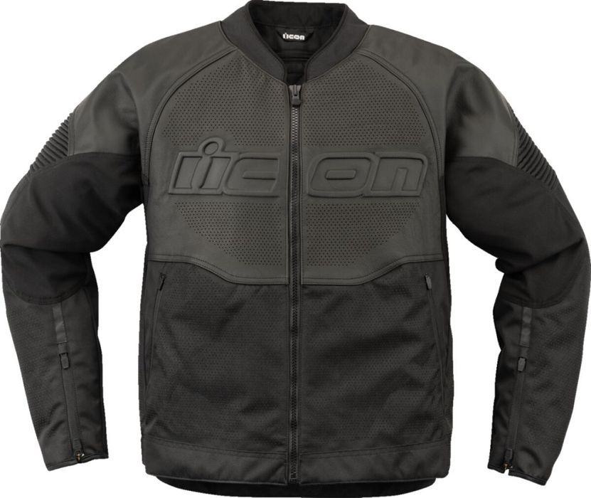 Geacă Icon Overlord3 Leather negru