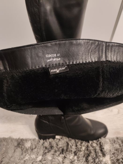 Дамски кожени ботуши размер 40/41