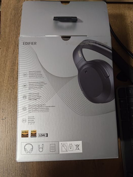Безжични шумоизолиращи слушалки Edifier WH820NB Plus ANC LDAC audio