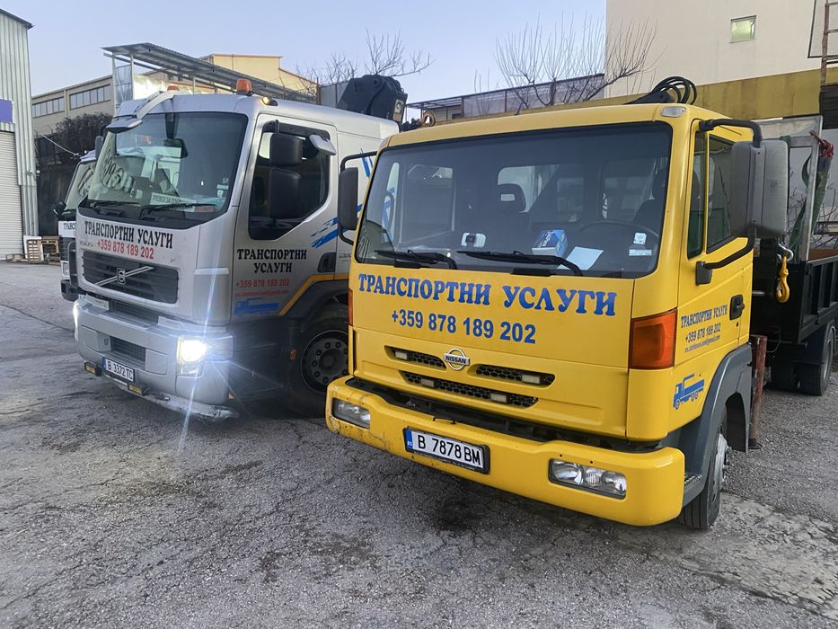 Транспортни услугу . Самосвал с кран