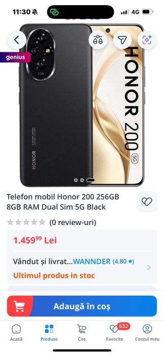 honor 200  256/8 GB SIGILAT