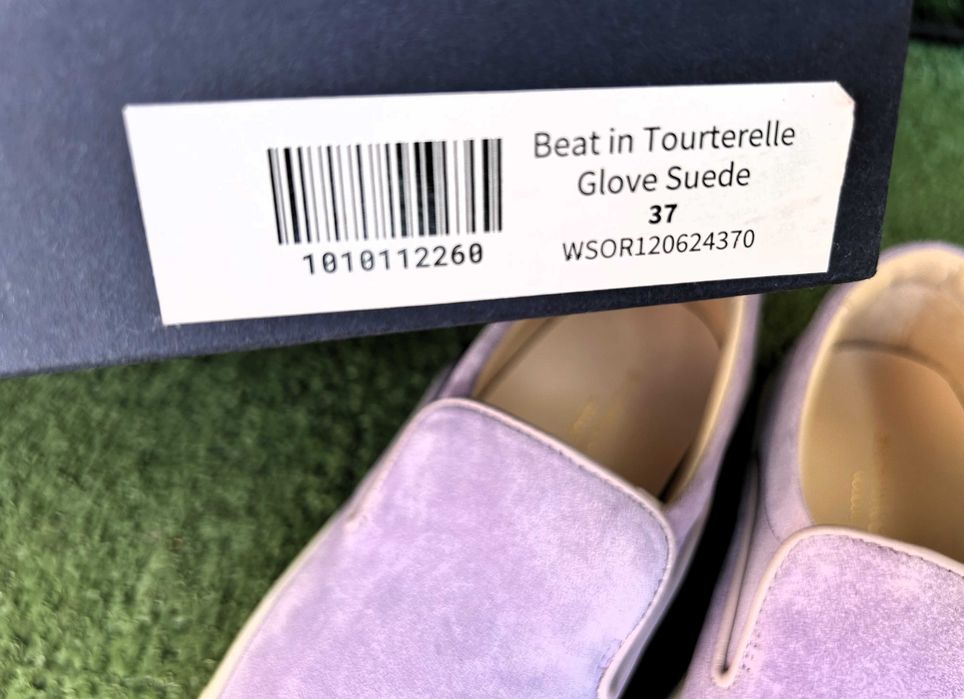 pantofi slipon Baudoin & Lange, marimea 37, culoare violet, gold label