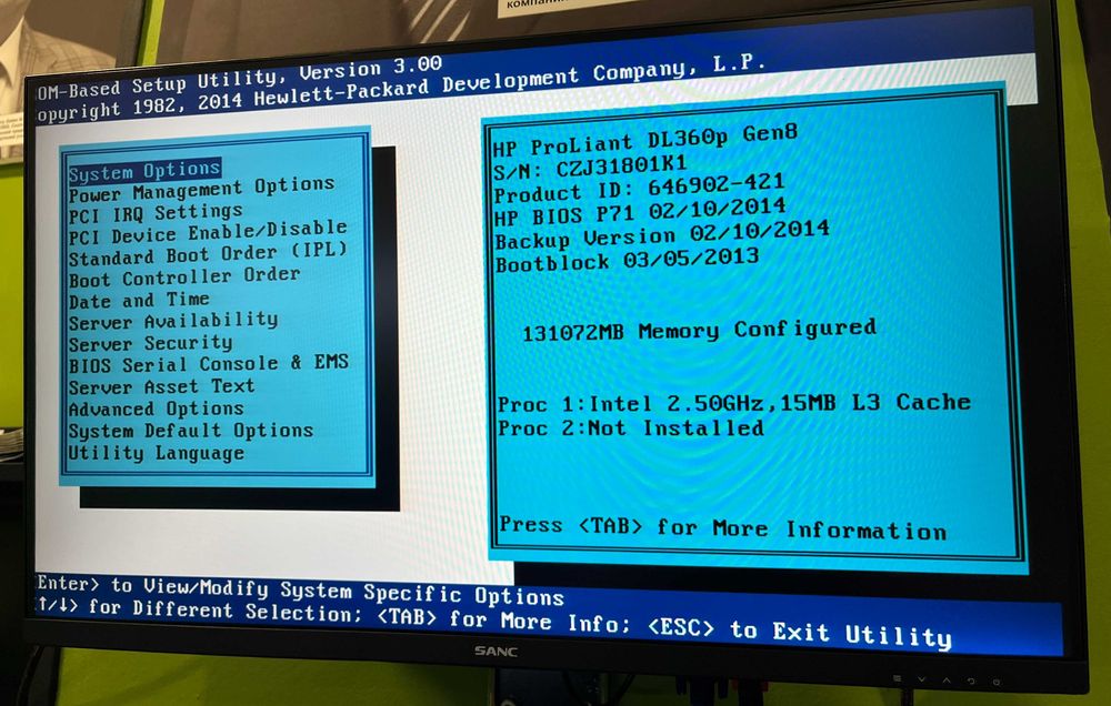 HP PROLIANT DL360P G8. Xeon E5-2640 0 . RAM 128 GB/HDD 1,2 TB * 4pcs