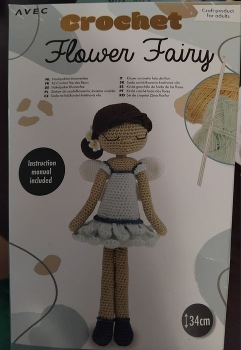 Комплект за изработка на фея от прежда