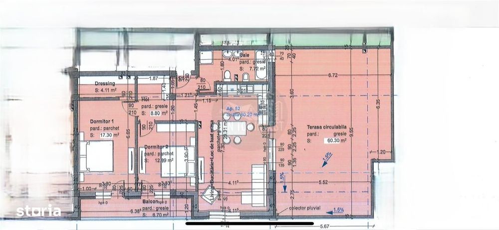 Penthouse 3 camere terasa 60mp   parcare zona Selimbar