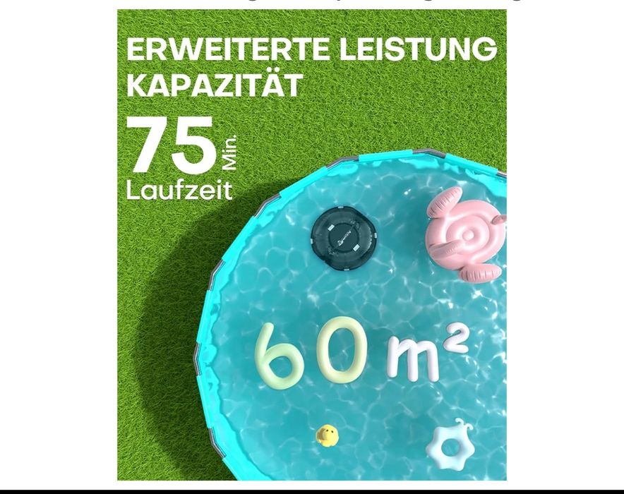 Robot piscină aspirator Winny 200 wireless 75 minute 60m2