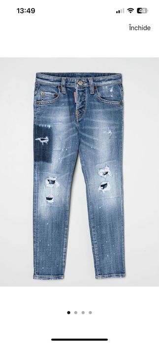 Blugi copii Dsquared Noi marime 8 ani 132 cm