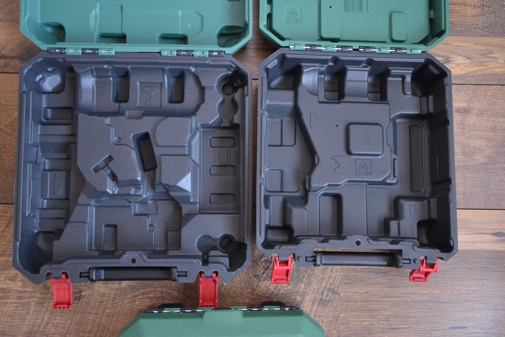 Нови куфари за винтоверти Parkside за 12V и за 20V