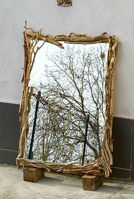 Артистично огледало с клонки – ръчна изработка