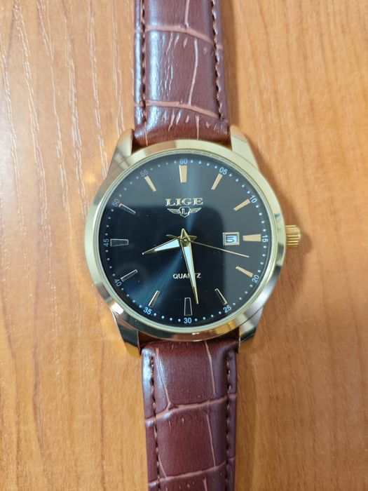 Мъжки часовник LIGE | Кварцов | Нов | Пълен комплект