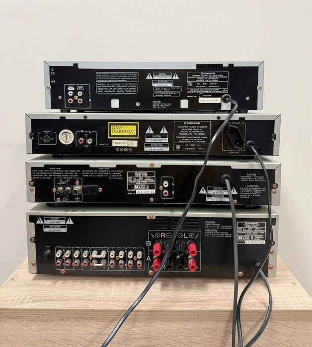 Ретро аудио система сет PIONEER с колони