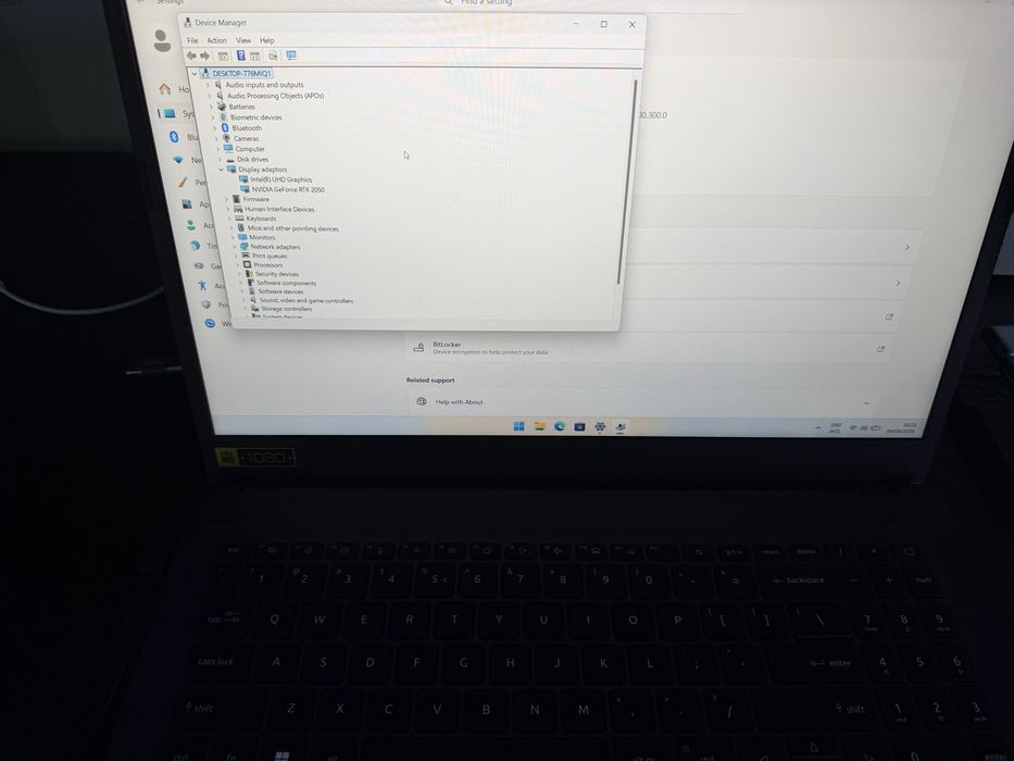 Acer Aspire 7 / Intel i5-12450H / RTX 2050 /CreativAmanet