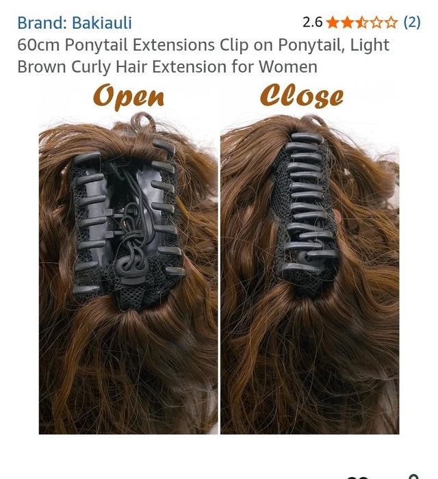 Дълга кафява опашка с шнола