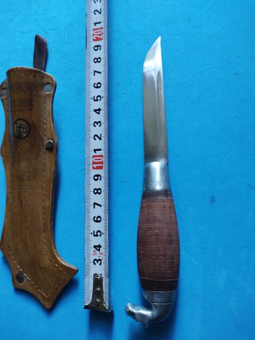 Винтидж Kauhava puukko ловен нож Lisaki Jarvenaa