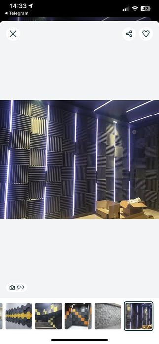 Акустик поролон панел звук эхо шум