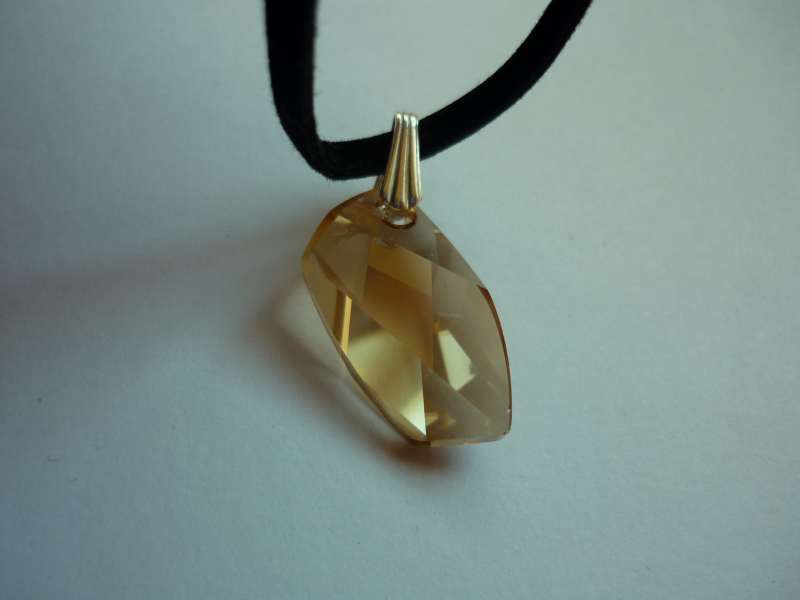 Сваровски - капка Tear Drop със сребърен държач - за Свети Валентин и